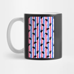 pink no blue fairy stripes Mug